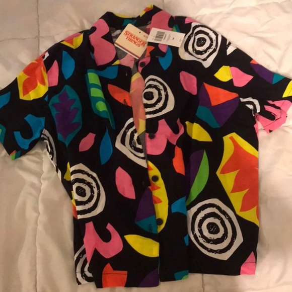 Hot Topic Tops Stranger Things Eleven Print Top Nwt Poshmark